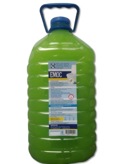 Мийний засіб для чищення унітазів та сантехнічного обладнання з дезинфікуючою дією ЕМОС ЧИСТОЛЬ 5 л